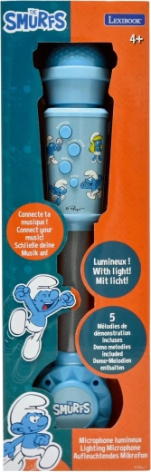 Micrófono luminoso Lexibook Los Pitufos con melodías