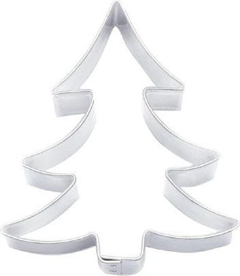 Cortador de galletas con forma de árbol de Navidad