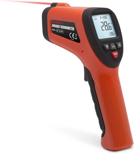 Termómetro infrarrojo digital con láser de -50 a +380 °C