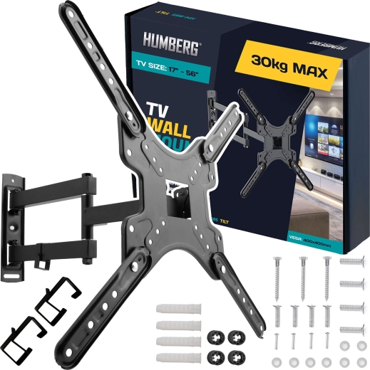 Soporte de pared para TV 17–56" Humberg, capacidad de carga 30 kg