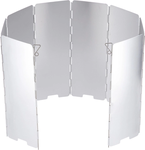 Paraviento plegable de aluminio para hornillo de camping NILS Camp