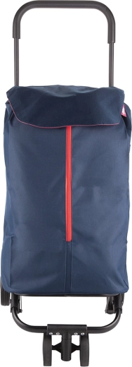 Gimi twin new carrito de la compra azul con ruedas 50 l / 30 kg