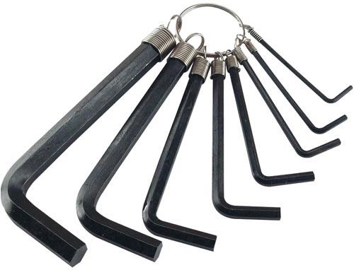 Juego de llaves Allen 2–10 mm, 8 piezas