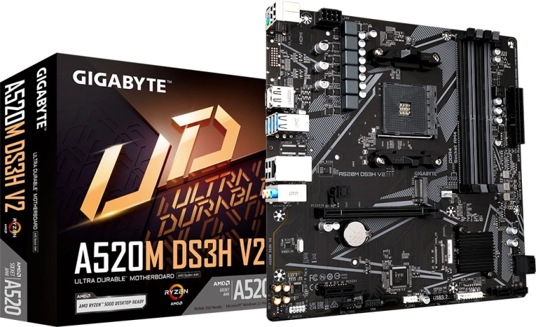 Placa base GIGABYTE A520M DS3H V2 (AM4, mATX)