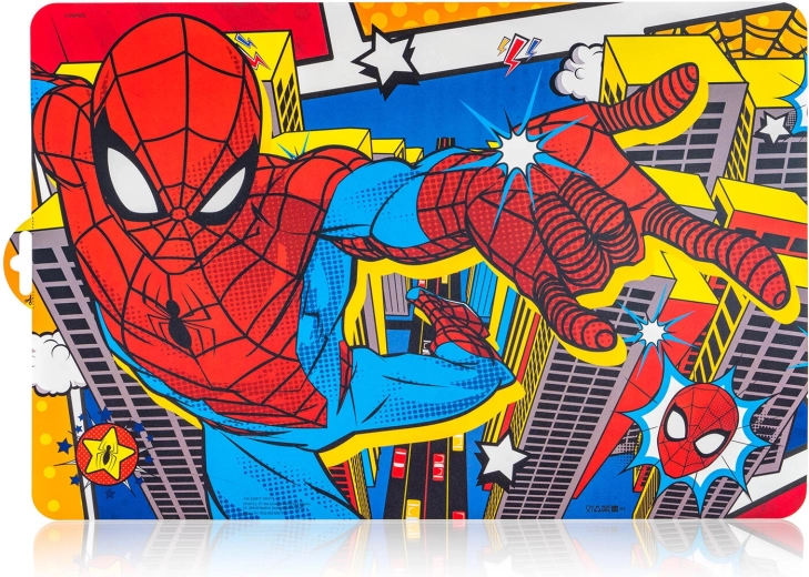 Mantel individual infantil de plástico Spiderman 43 × 28 cm