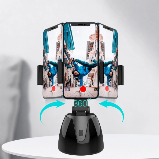 Soporte giratorio inteligente para teléfono con seguimiento del movimiento