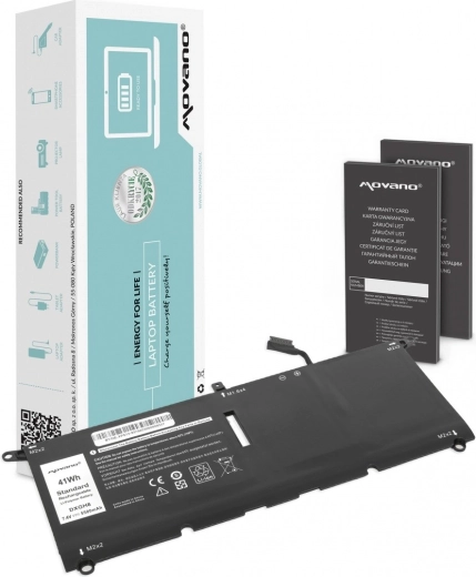 Movano batería para portátil Dell XPS 13 9370/9380 (DXGH8, G8VCF) 5500 mAh 41 Wh