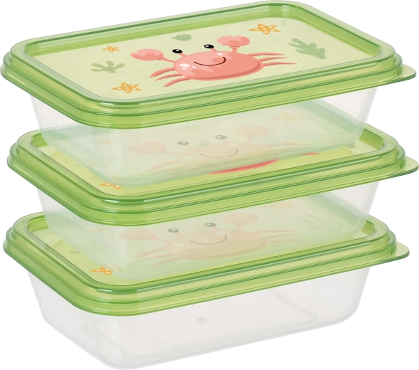 Juego de recipientes para alimentos, 3 unidades, 400 ml