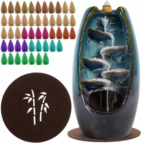 Quemador aromático de cerámica para conos de humo de retroceso