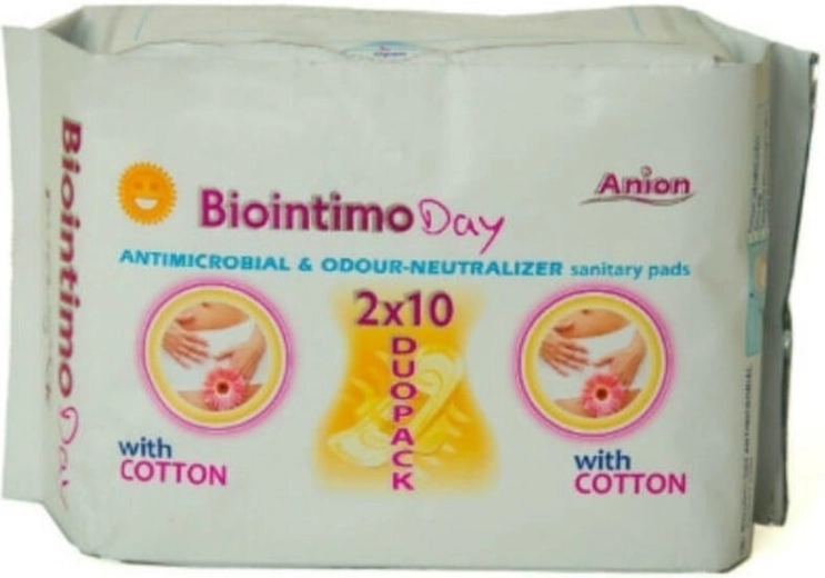 Biointimo Anion DUO Pack compresas higiénicas diarias 20 uds