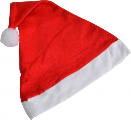 Gorro navideño con pompón 28 × 38 cm
