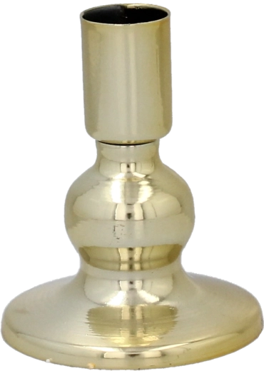 Candelabro minimalista de metal para velas de té, negro, 7 × 7 × 9 cm