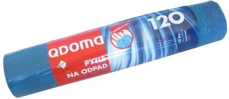Bolsas de basura con cierre de cordón 120 l, 70 × 100 cm, 27 µ, 10 uds