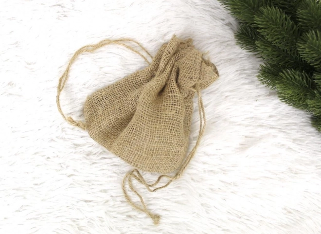Bolsa de yute 22 × 17 cm natural