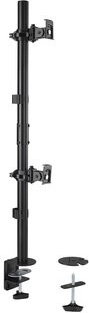 Soporte de escritorio para 2 monitores en disposición vertical (hasta 32")