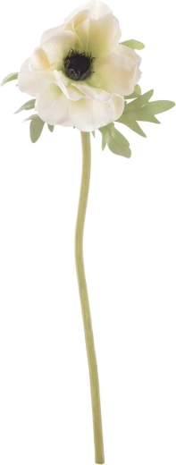 Flor artificial de amapola blanca 50 cm