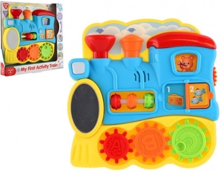 Tren educativo con actividades para los más pequeños con luces y sonidos