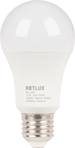 Bombilla LED Retlux A60 E27 12 W blanco frío