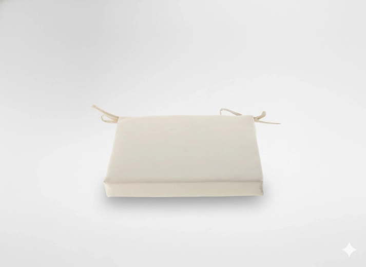 Cojín para silla 40 × 40 × 5 cm beige