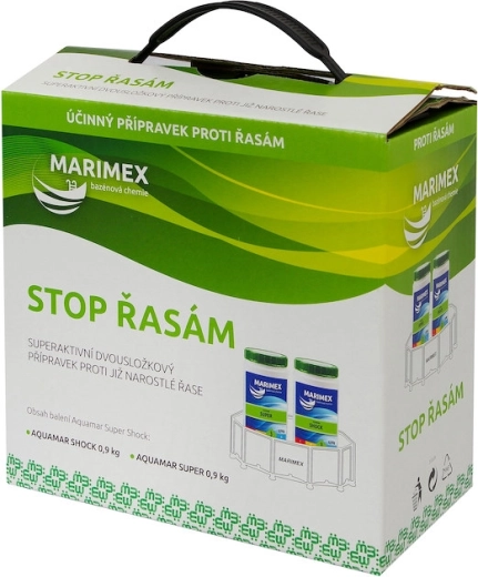 Marimex Super Chlor Shock contra las algas 2 × 0,9 kg