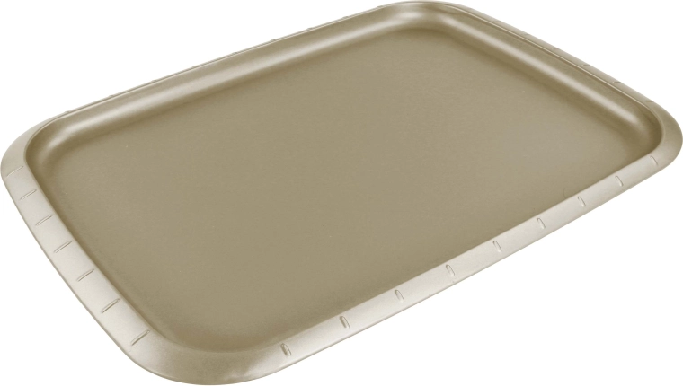 Bandeja para hornear Kitchisimo dorada 37 × 27,6 × 1,6 cm