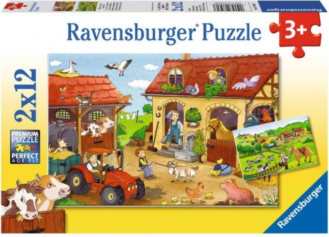 Puzzle 2×12 granja RAVENSBURGER