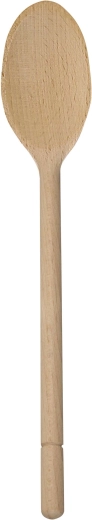 Cuchara de madera ovalada de 30,5 cm de madera de haya