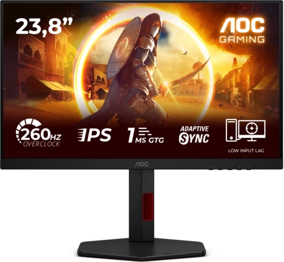 Monitor gaming AOC de 23,8" Fast IPS 240 Hz con Pivot