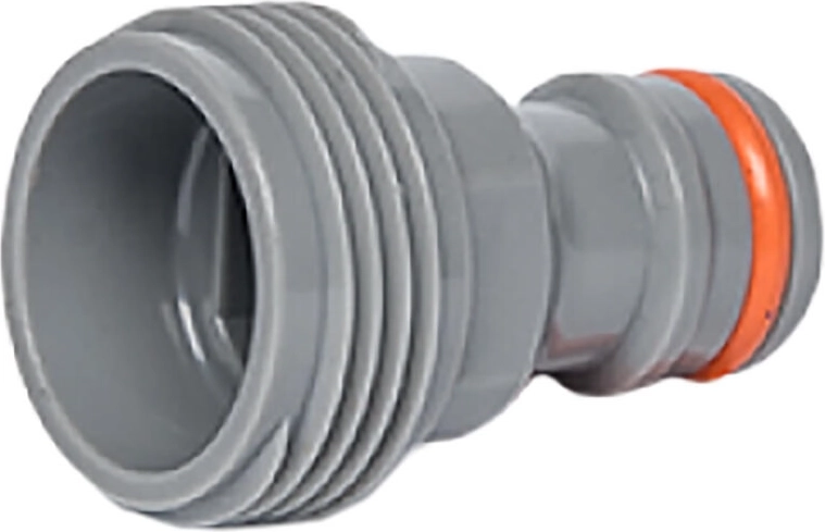 Adaptador de plástico con rosca exterior 3/4" WHITE LINE