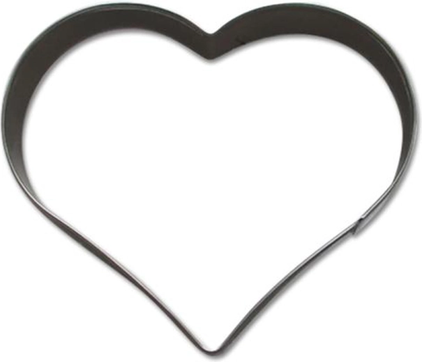 Cortadores de galletas de acero inoxidable – corazón 5–6 cm