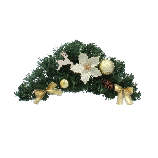 Adorno navideño colgante de 46 cm en color dorado