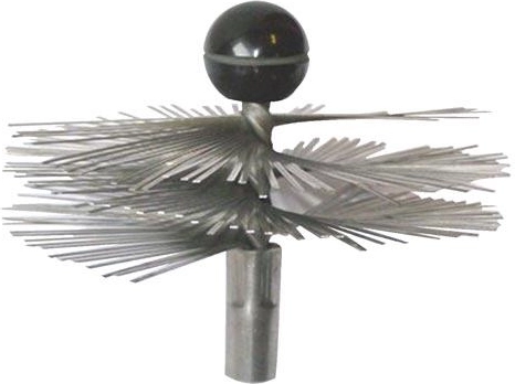 Cepillo de chimenea de acero inoxidable 180 mm