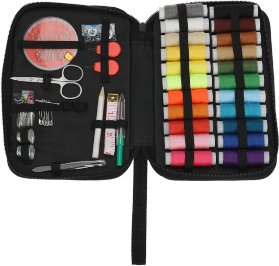 Set de costura portátil en estuche 47 pcs