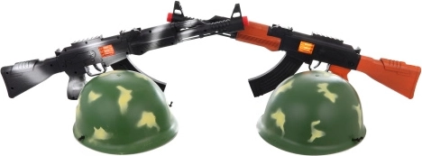 Set infantil de soldado – subfusil y casco