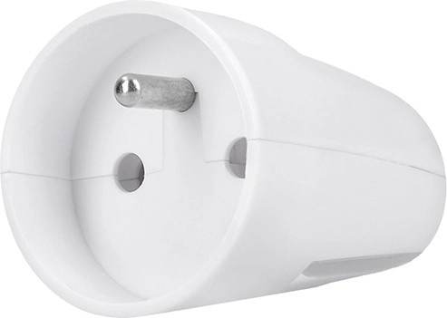 Solight clavija recta (enchufe) IP20 blanca - 1 unidad