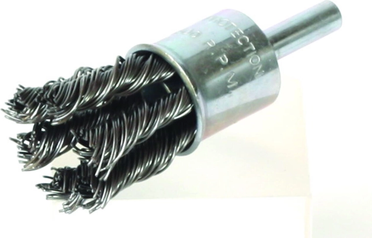 Cepillo de extremo 19 mm con alambre de acero 0,5 mm con vástago FESTA