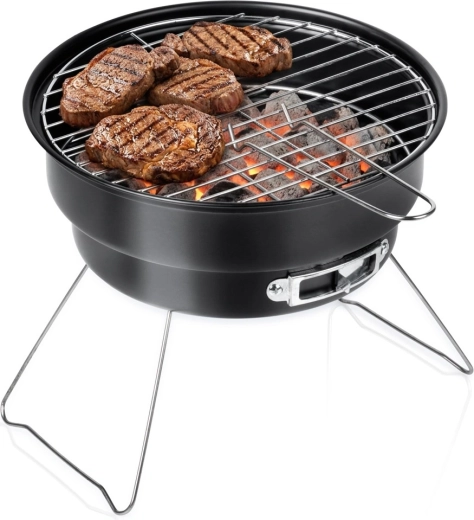 Parrilla portátil plegable de carbón Vilde 28 × 26 × 22 cm