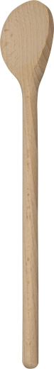 Cuchara de madera redonda de 25 cm de madera de haya