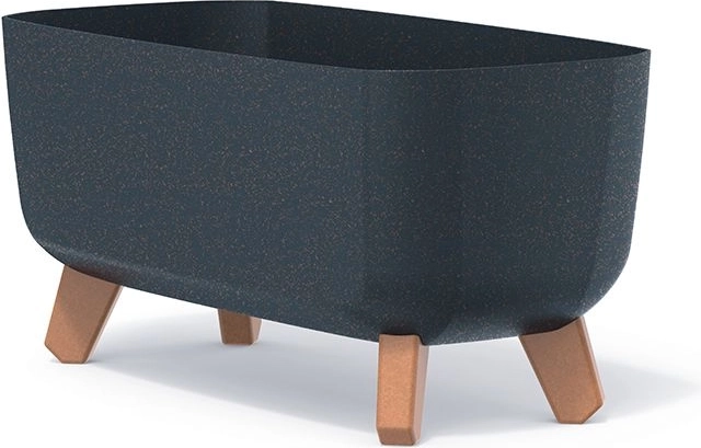 Macetero con patas GRACIA CASE ECO WOOD 39 cm antracita