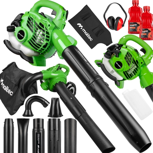 MalTec soplador y aspirador de jardín para hojas MasterBlow 7500W 3 en 1