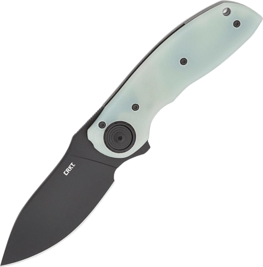 Navaja plegable CRKT Bot Deadbolt Natural, 7,6 cm, hoja negra, G10 jade