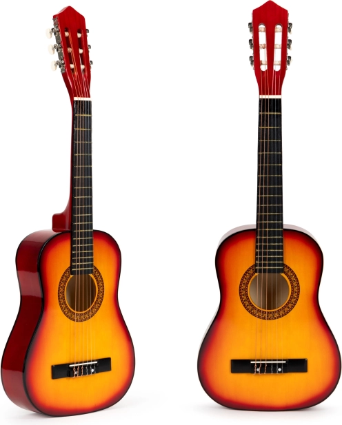 Guitarra clásica infantil ECOTOYS, grande, de madera, 6 cuerdas