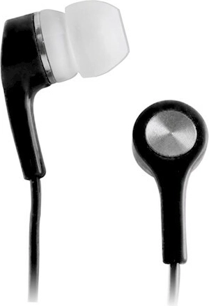 Auriculares intraaurales estéreo Setty de 3,5 mm, negros, cable de 1 m