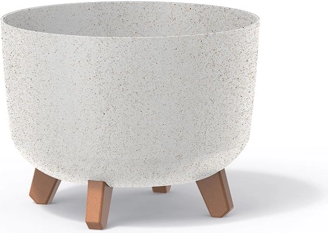 Maceta Gracia Standard Eco Wood 33,9 cm – blanca