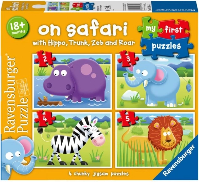 Mis primeros puzles: En Safari 4v1