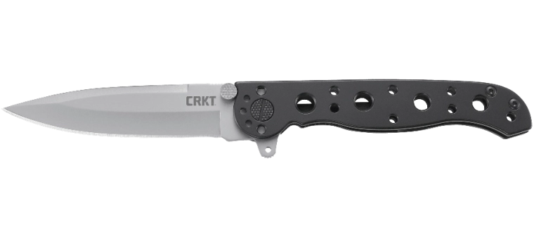 Navaja de bolsillo CRKT M16 Spear Point, 8 cm, negra, acero inoxidable