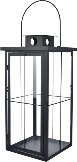 Farol metálico negro 58 cm