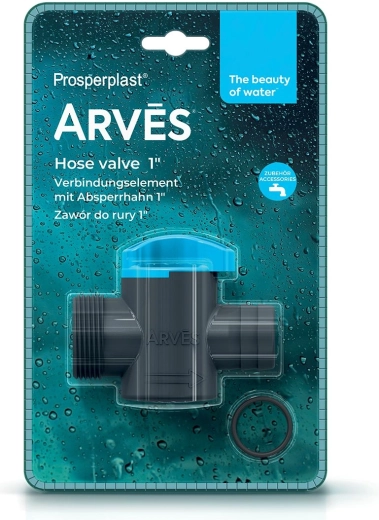 Válvula para manguera de 1″ para barriles de agua de lluvia