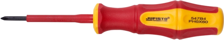 Destornillador aislado de cruz PH0 3×60 mm