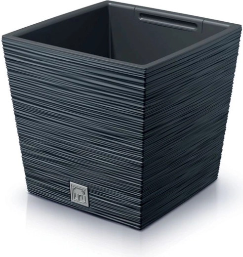 Macetero Furu Square Low 24 cm – antracita